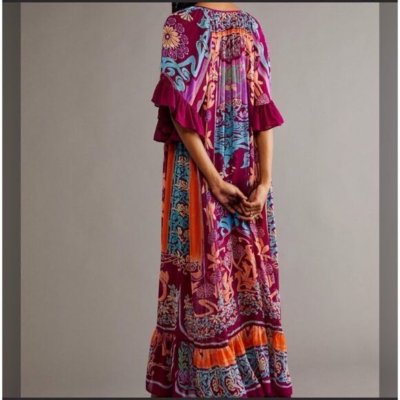 Free People - Back To Barcelona Kaftan dress size XS/TP - Picture 3 of 5